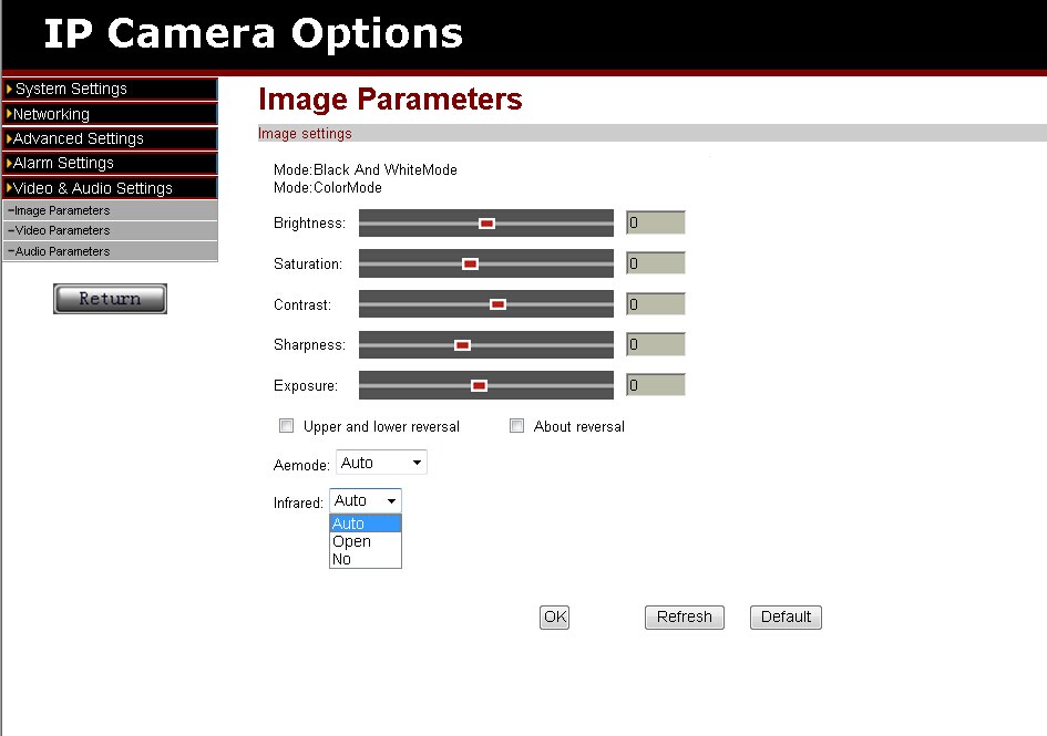 How to turn off EasyN ip camera night vision or infrared EasyN